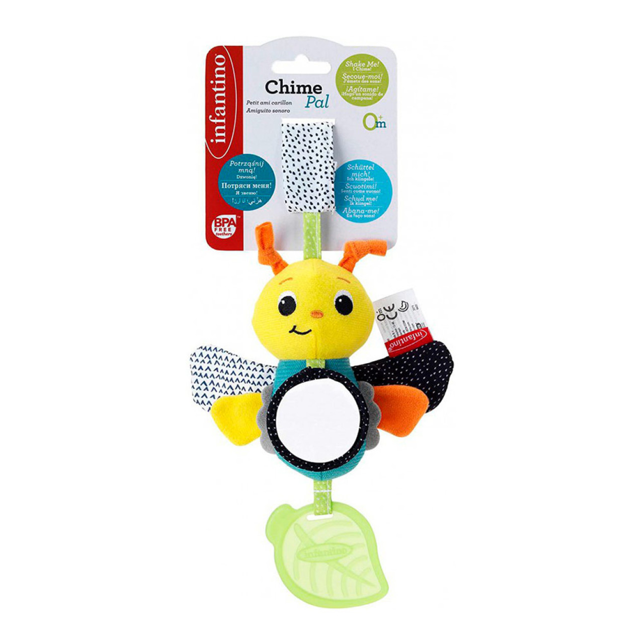 Soft hinged toy with teether INFANTINO Butterfly (005060I)
