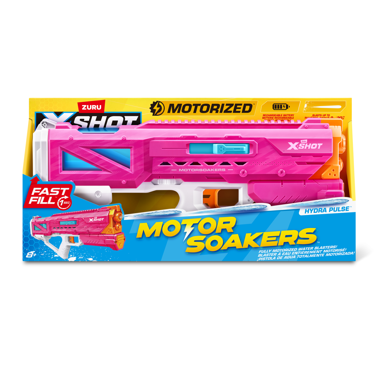 X-Shot Водний бластер Fast Fill Small Motor Soaker, рожевий