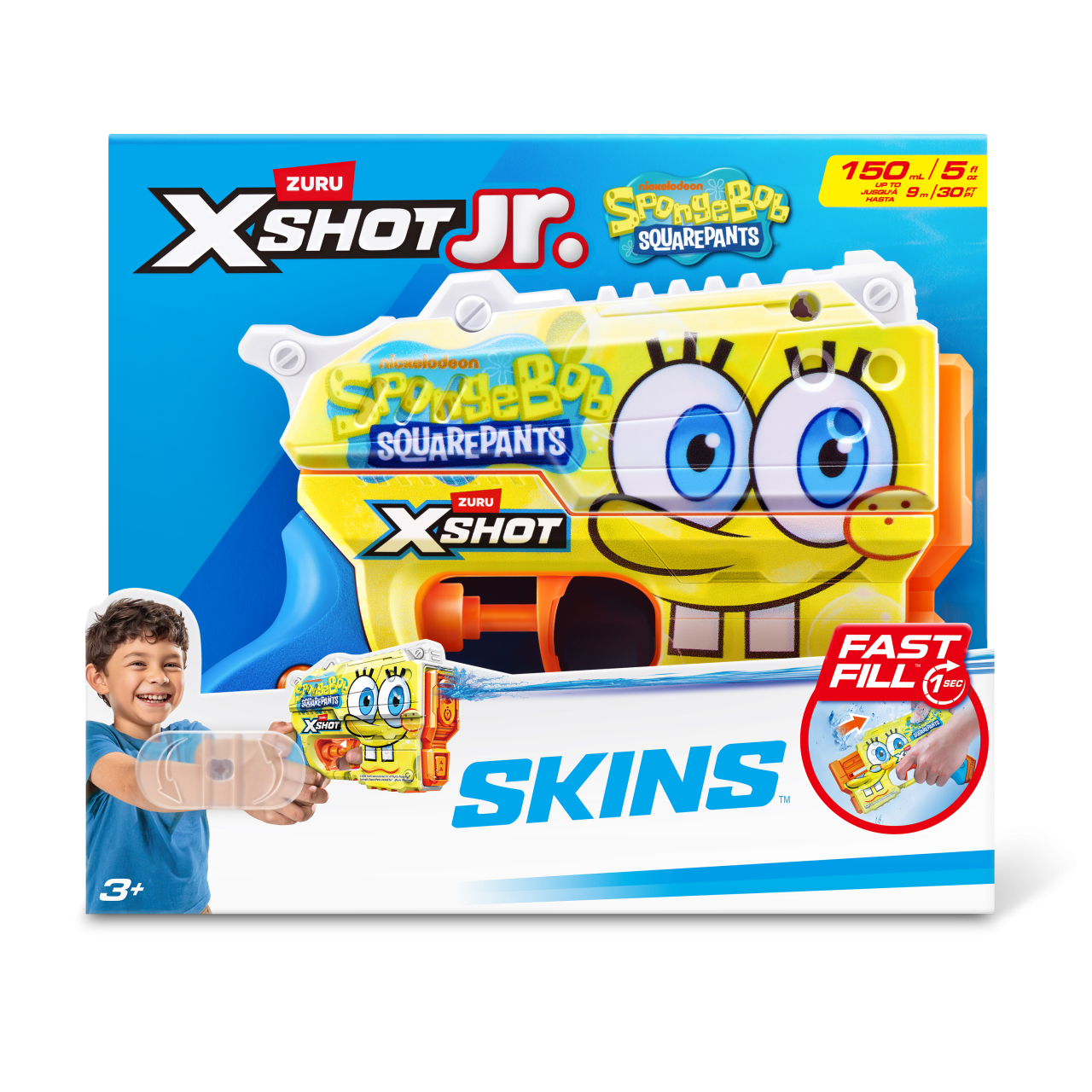 X-Shot Водний бластер Fast Fill Spongebob Yellow