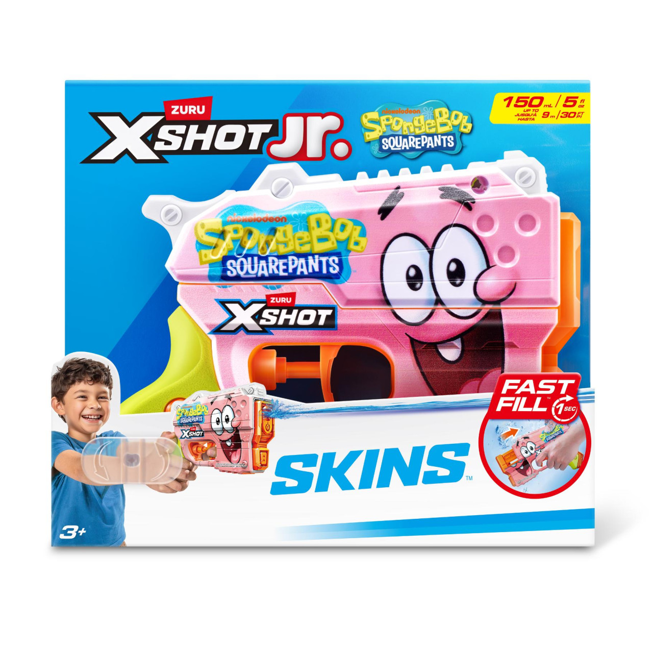 X-Shot Водний бластер Fast Fill Spongebob PINK