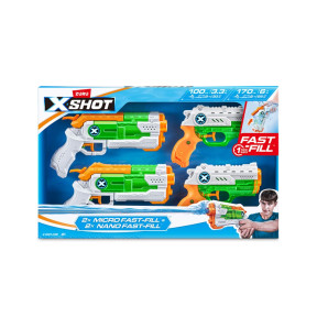 X-Shot Набір водних бластерів Fast Fill Combo Pack 2 Micro And 2 Nano