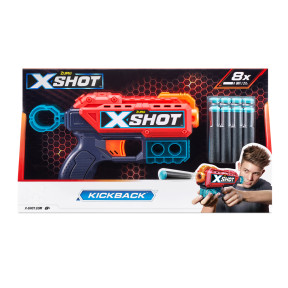 X-Shot Red Швидкострільний бластер Excel Kickback (8 патронів)