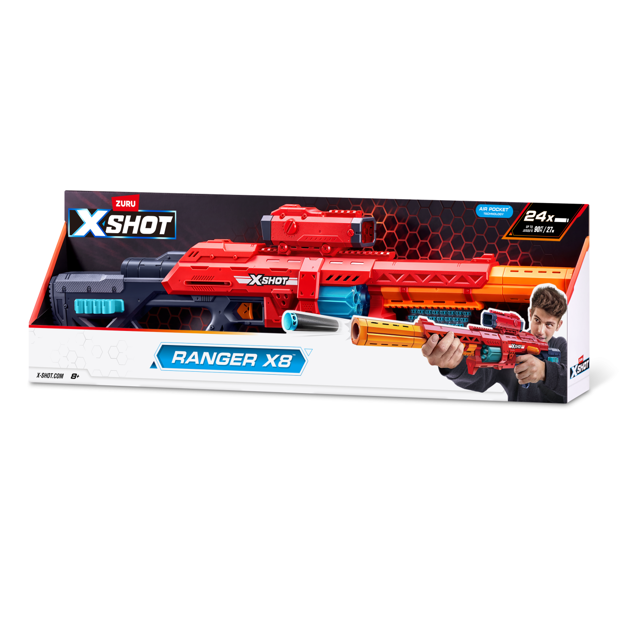 X-Shot Швидкострільний бластер Excel-S1 RANGER X8 (24 патрона)