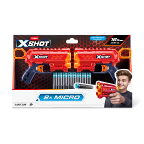 X-Shot Набір швидкострільних бластерів Excel Double Micro 2.0 (16 патронів)