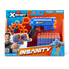 X-Shot Швидкострільний бластер Insanity Micro (24 патрона)
