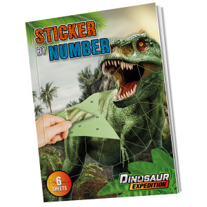 Dinosaur Expedition Стікербук за номерами/ Дінозаур Експедішн Стікербук за номерами