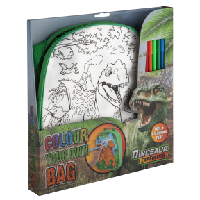 Dinosaur Expedition Рюкзак-розмальовка з фломастерами