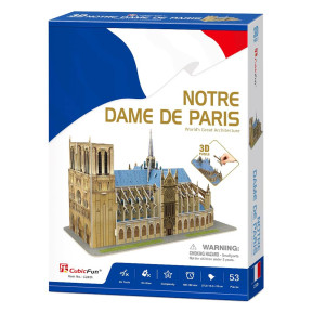 3D Puzzle Constructor Notre Dame de Paris (C242h)