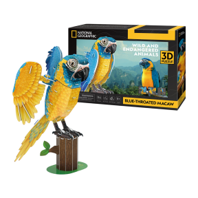 Cubic Fun Three-dimensional puzzle-designer series Endangered animals “Parrot Ara” (DS1097h)