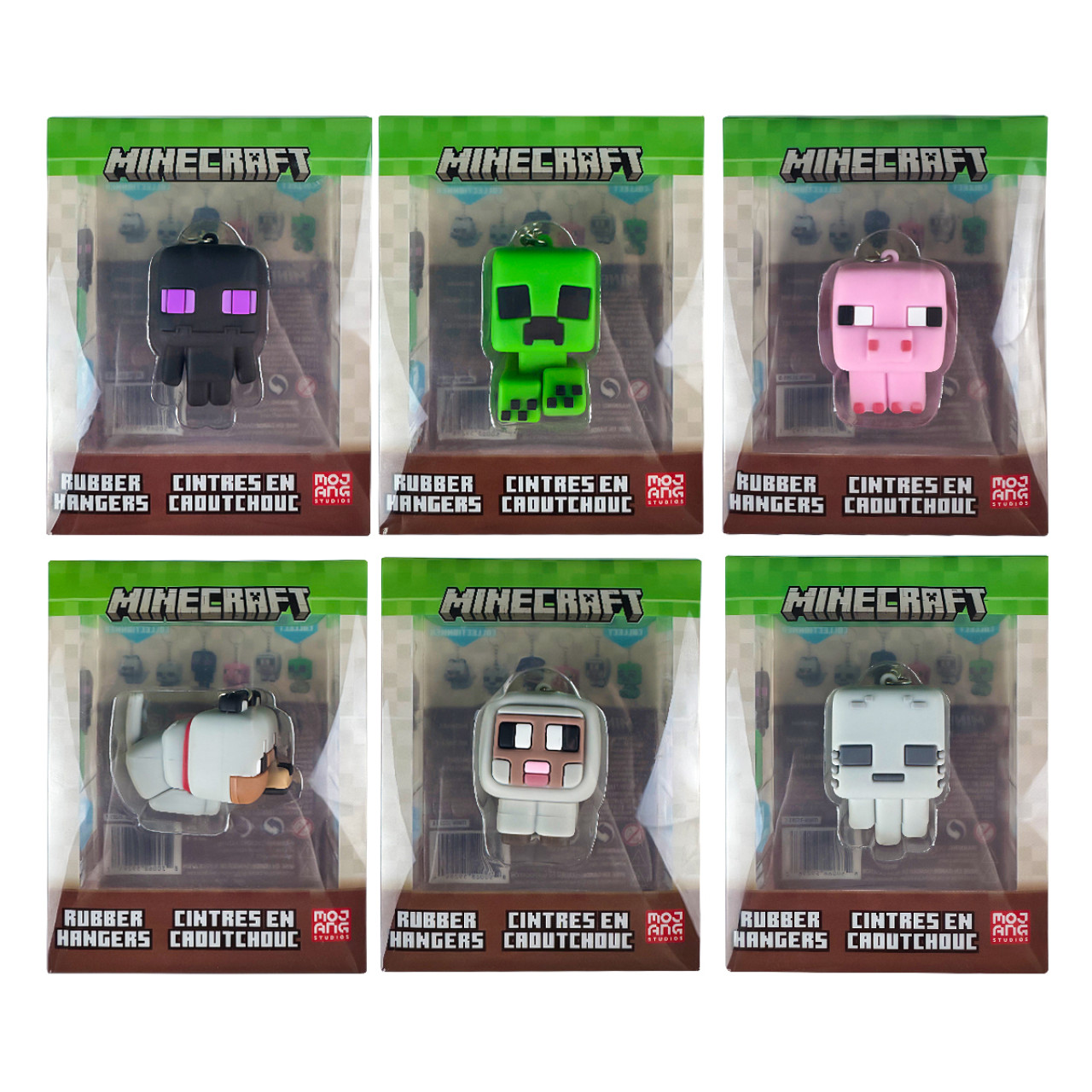 MINECRAFT Гумова фігурка з підвіскою