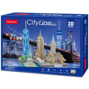 3D puzzle-constructor CubicFun CITY LINE NEW YORK (MC255h)