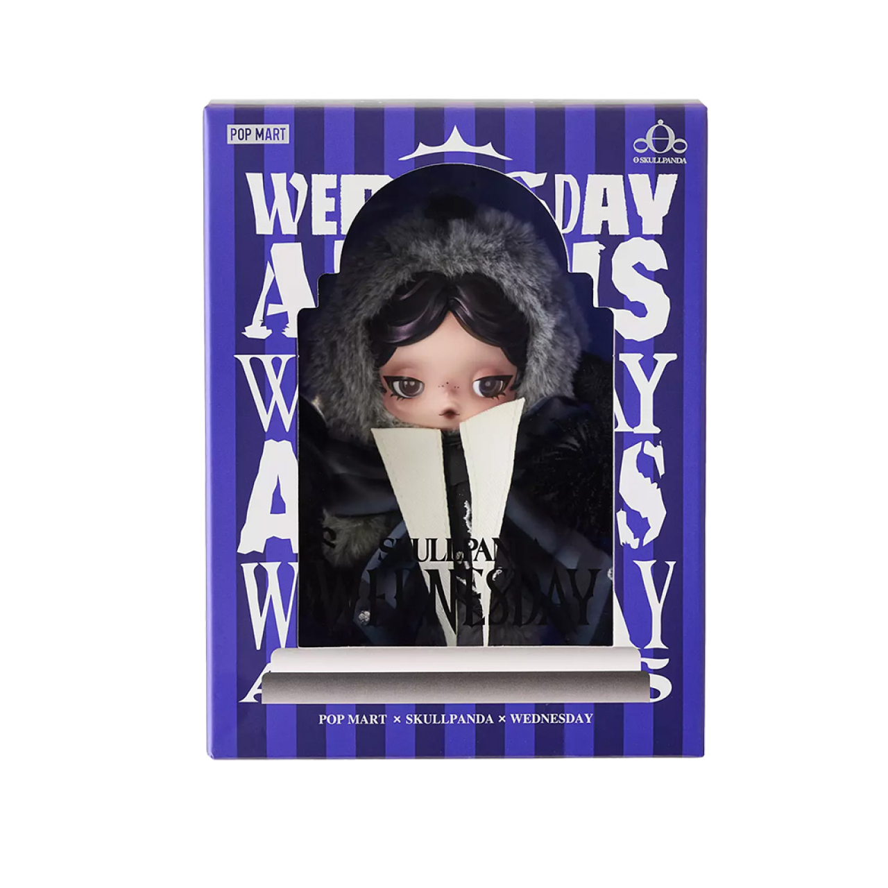 Колекційна м'яка іграшка SKULLPANDA × Wednesday (Серія Nevermore Academy Uniform)